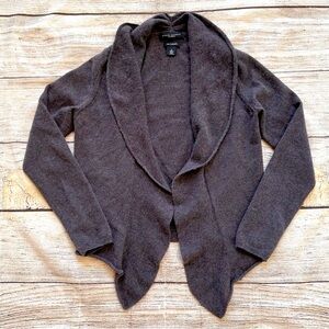 Banana Republic Grey Cashmere Open Front Cardigan Sweater Ladies Sz S